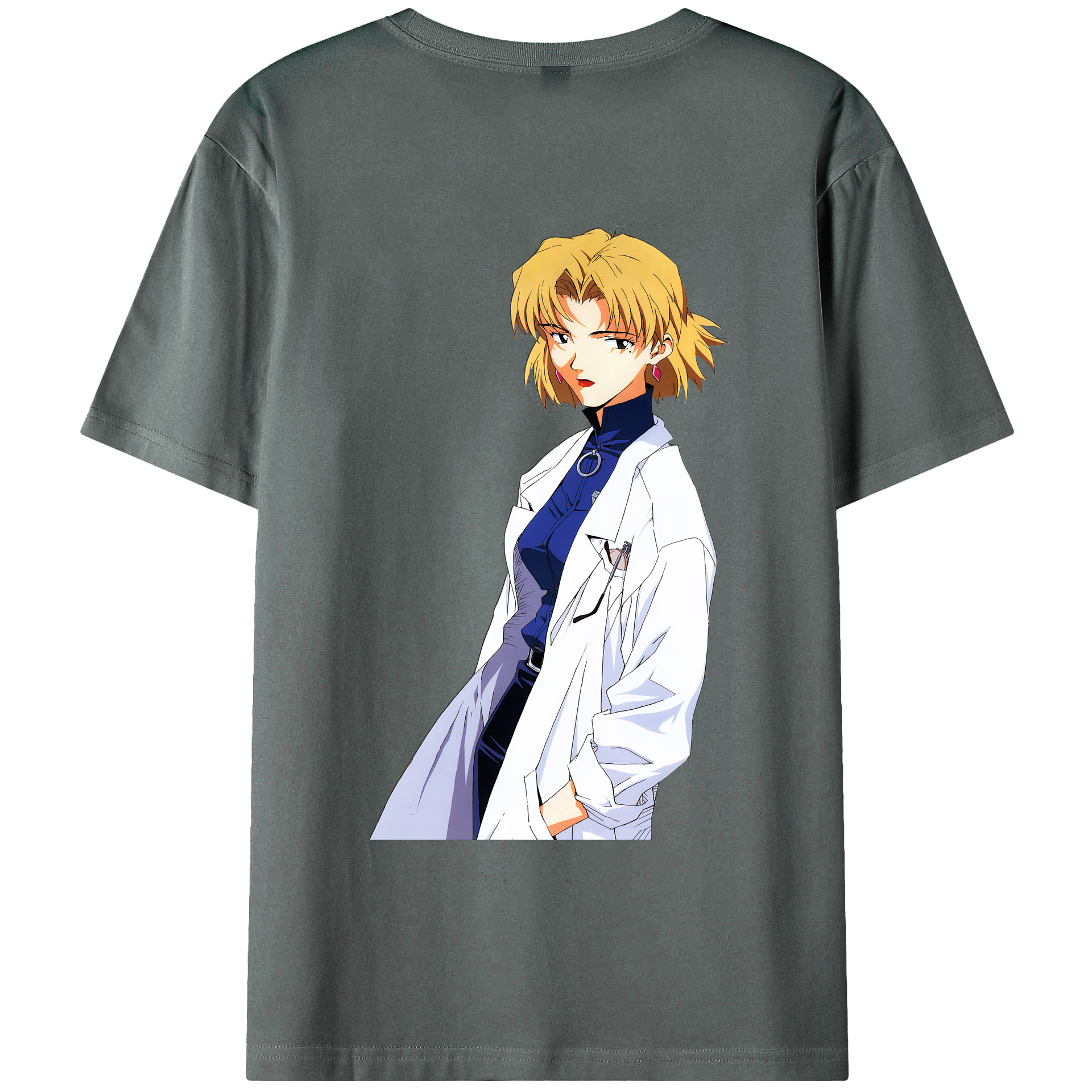 （画像用） EVA 新世紀エヴァンゲリオン 綿100％ メンズ半袖Tシャツ（バックプリント） 通気性